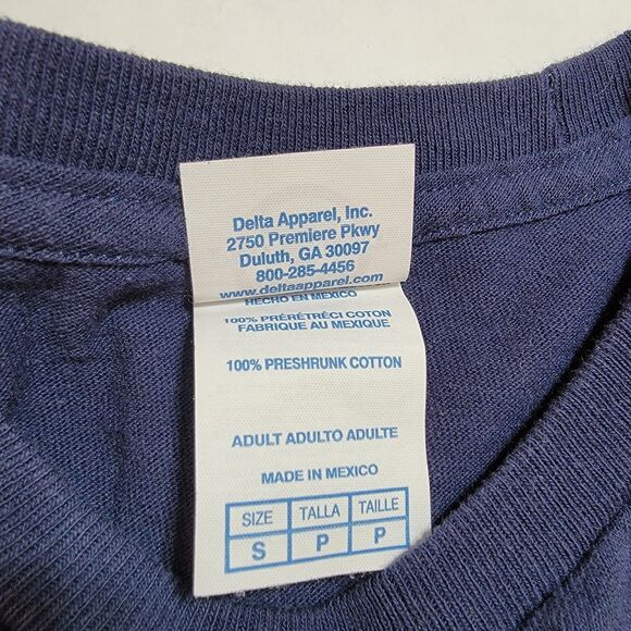 Bob Ross Graphic SS Tee "No Mistakes..." Dark Navy - Size Small - Picture 4 of 4